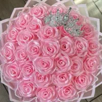 باکس گل روبانی و دسته گل روبانی و گل جاودان|گل مصنوعی|تبریز, |دیوار