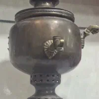 لوازم قدیمی آنتیک عتیقه سماور ضبط گلدون