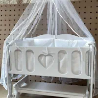 گهواره کنار مادر مدل قلب- دارای سرویس خواب|تخت و صندلی بچه|زابل, |دیوار