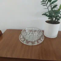 کاسه و بشقاب قدیمی بلور|ظروف سرو و پذیرایی|فارسان, |دیوار