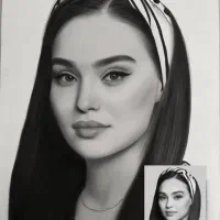 نقاشی چهره و طراحی چهره سیاه قلم و رنگی|تابلو، نقاشی، عکس|تهران, تهرانپارس غربی|دیوار