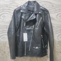 کت چرم طبیعی موتورسواری سایز ۵۴