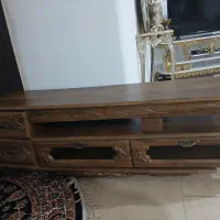 میزتلویزیون مدل چوبی پایه دار