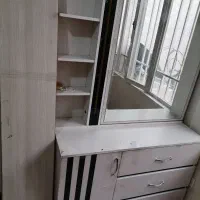 تخت دونفره و کمد جا دار چراغ دار