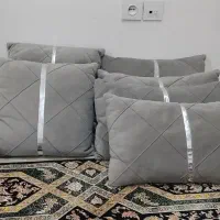 ۱۰عددکوسن طوسی رنگ ازجنس پارچه مبل