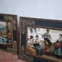 دوتابلو عسلی جلو مبلی با دوتا کوچکتر برای پذیرایی