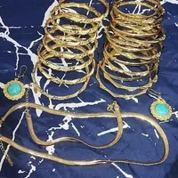 انواع النگو و گوشواره و دستبند سفارشی آبکاری طلا