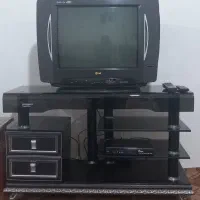 تلویزیون 21 اینچ الجی + دیجیتال + میز تلویزیون