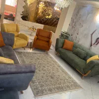 ست مبل راحتی ۸ نفره و میز ناهارخوری ۸ نفره شرکتی