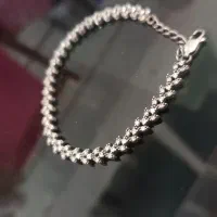 دستبند نقره طرح فلاور