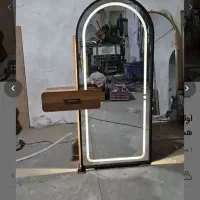 آینه قدی جاکفشی دار بغل باکس لمسی