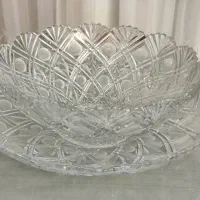 قاب و قدح کریستال قدیمی