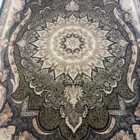 ۲تخت فرش ۹ متری قیطران گل برجسته و ۴عدد پشتی