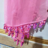 کارهای بافتنی لبه شال چادر حریر و خیاطی