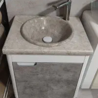 روشویی سنگی ۴۰×۵۰ طوسی توکار