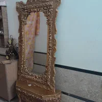 آیینه ساعت ایستاده سالم در حد نو