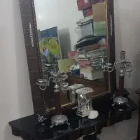 آینه و شمعدان به همراه کنسول