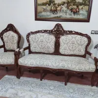 مبل 9نفره سلطنتی در حد نو|مبلمان خانگی و میز عسلی|شاهین‌شهر, فدک|دیوار