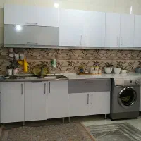 کابینت حدود ۶متر بال وپایین  امی دف