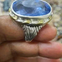 انگشتر توپاز اصلی عالی با رکاب دست ساز|جواهرات|زاهدان, |دیوار