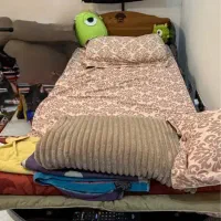 تخت به همراه تشک ۹۰ و ست روتختی آپادانا|تخت و سرویس خواب|مشهد, هفده شهریور|دیوار