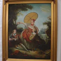 جفت تابلوی نقاشی رنگ روغن اصالت دار