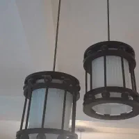 لوستر چوبی سالم|لوستر و چراغ آویز|بندر ماهشهر, |دیوار