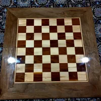 ست ترکیبی شطرنج و تخته نرد با چوب تمام گردو