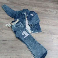 ست جین دخترانه نو|کفش و لباس بچه|کهریزک, |دیوار