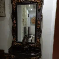 آینه وکنسول .کاملا سالمه .|بوفه، ویترین، کنسول|رشت, صفاری|دیوار