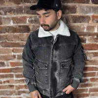 کاپشن جین کت لی ست کاپشن لی هودی دورس عمده