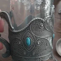 شش لیوان شش قاشق نقره