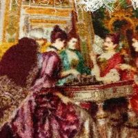 تابلو فرش با چله ابریشم|تابلو فرش|اردبیل, |دیوار