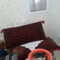 پشتی دستباف کار ترکمن