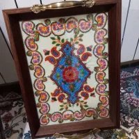 فروش سینی وساعت پته|پرده، رانر، رومیزی|رفسنجان, |دیوار