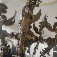 2عدد وستر برنجی|لوستر و چراغ آویز|ملارد, |دیوار