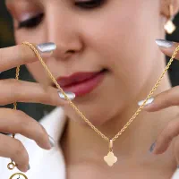 سرویس طلا طرح گل با کمترین سود در جواهری محسن