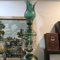 لمپا بلوری برقی آنتیک با آویز کریستال|لامپ و چراغ|قائم‌شهر, |دیوار