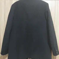پالتو مشکی مردانه پارچه فوتر سایز ۲ ایکس لارج