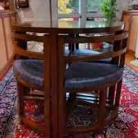 تولید میز صندلی ناهارخوری کم جا گرد و مربع