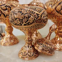 شکلات مسی گنبدی/تراش دست/ظروف مسی/کویر مس|ظروف سرو و پذیرایی|یزد, |دیوار