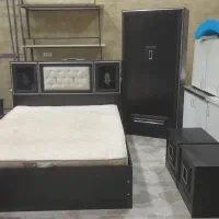 تخت وخواب دونفره همراه با تشک کمدوپاتختی|تخت و سرویس خواب|سردشت, |دیوار