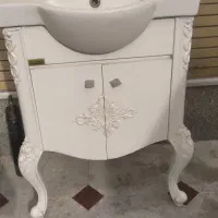 روشویی سرامیکی با کابینت زیرین