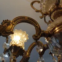 لوستر برنز|لوستر و چراغ آویز|ری, هاشمآباد|دیوار