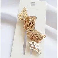 گیره مو پروانه طلایی، زیبایی پرواز پروانه بر موها|بدلیجات|اصفهان, نقش جهان|دیوار