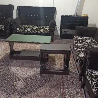 مبلمان هفت نفره به همراه جلو مبلی و میز عسلی