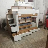 تخت دوطبقه تخت خواب دو طبقه پله باکسی مدل VB|تخت و سرویس خواب|اصفهان, عطار نیشابوری|دیوار