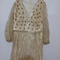 لباس مجلسی طلایی