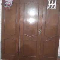 درب سه لنگه چوبی حال و پذیرایی