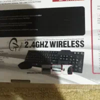 ۲عدد کیبورد کامپیوتر در حد نو بی سیم لاکچری|قطعات و لوازم جانبی رایانه|رشت, هلال احمر|دیوار